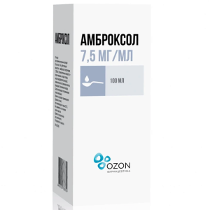Купить  Амброксол 7,5 мг/мл 100 мл раствор для приема внутрь и ингаляций