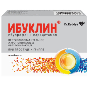 Купить  Ибуклин таб ппо 400мг+325мг №10