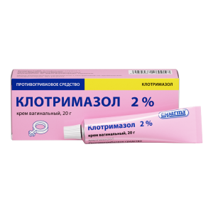 Купить  Клотримазол крем вагинальный 2% 20г