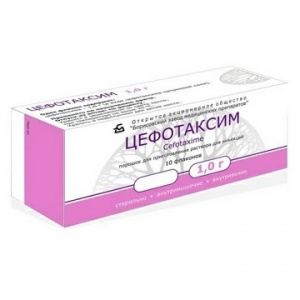 Купить  Цефотаксим порошок д/раствора д/в/в и в/м введ фл 1г №1
