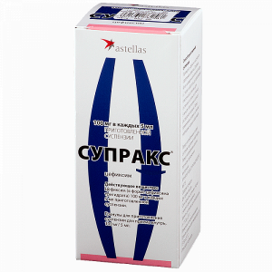Купить  Супракс гранулы д/сусп д/внутр 100мг/5мл 30г