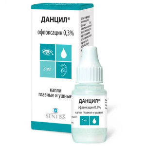 Купить  Данцил капли глазные  и ушн 0,3% фл-кап 5мл