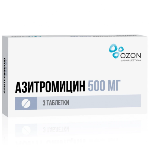 Азитромицин таб ппо 500мг №3 Купить Азитромицин таб ппо 500мг №3