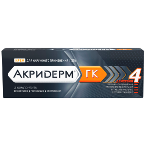 Акридерм ГК крем д/наруж примен 30г