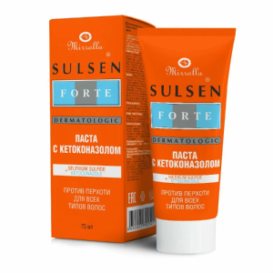 Сульсен Форте 2 % 75 мл паста кетоконазол Купить Сульсен Форте 2 % 75 мл паста кетоконазол