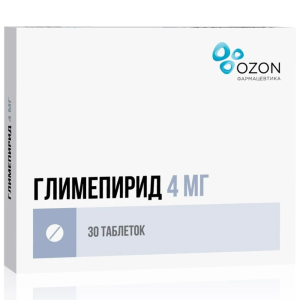 Купить  Глимепирид таблетки 4мг №30