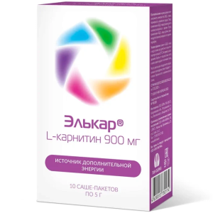 Купить  Элькар 900 мг 5 г 10 шт порошок для приготовления раствора для приема внутрь