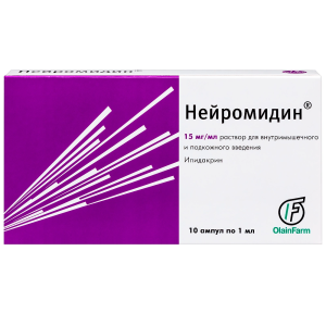 Нейромидин р-р д/в/м и п/к введ 15мг/мл амп 1мл №10