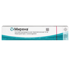 Купить  Мирена 52 мг 1 шт система внутриматочная терапевтическая (спираль)