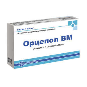 Купить  Орцепол ВМ таб ппо 500мг+500мг №10