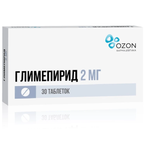 Купить  Глимепирид таблетки 2мг №30