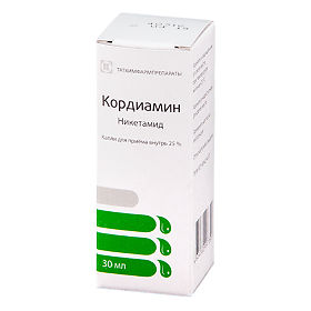Купить  Кордиамин капли 25% 30мл (Татхимфармпрепараты)