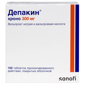 Купить  Депакин Хроно таб по пролонг  300мг №100