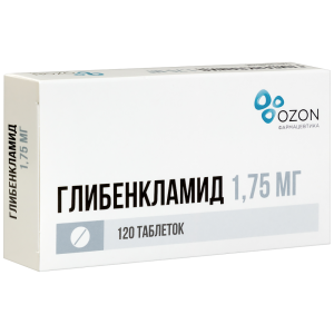 Купить  Глибенкламид таблетки 1,75мг №120
