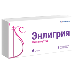 Купить  Энлигрия 6 мг / мл 3 мл 5 шт раствор для подкожного введения шприц-ручка