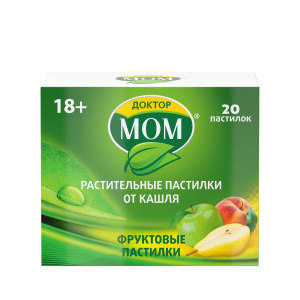 Доктор Мом 20 шт пастилки фруктовые Купить Доктор Мом 20 шт пастилки фруктовые