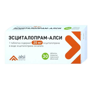 Купить  Эсциталопрам-Алси таб ппо 20мг №30