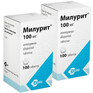 Набор 2 уп. Милурит 100 мг 100 таб Купить Набор 2 уп. Милурит 100 мг 100 таб