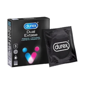 Купить Durex Dual Extase презервативы с анестетиком 3 шт.