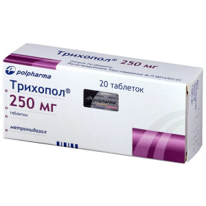 Купить  Трихопол таб 250мг №20