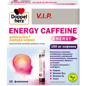 Купить  Doppelherz VIP Energy Caffeine 25 мл 10 шт жидкость флаконы