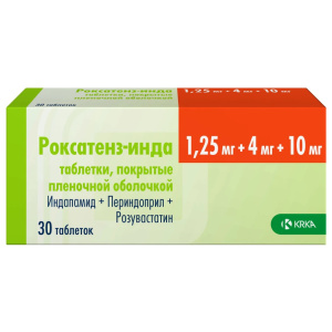 Купить  Роксатенз-Инда 1,25мг+4мг+10мг таб ппо №30