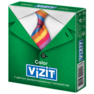 VIZIT Color презервативы цветные ароматизированные 3 шт. Купить VIZIT Color презервативы цветные ароматизированные 3 шт.