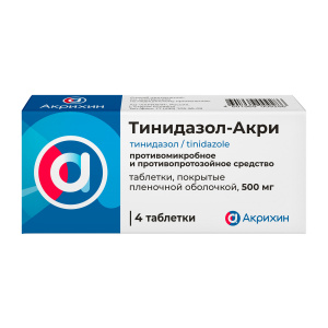 Купить  Тинидазол-Акри таб ппо 500мг №4