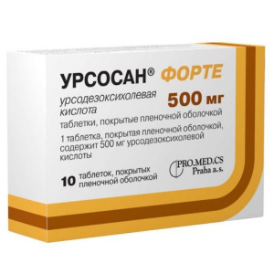 Купить  Урсосан Форте 500 мг 10 шт таблетки покрытые пленочной оболочкой