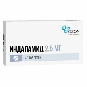 Купить Индапамид таб ппо 2,5мг №30