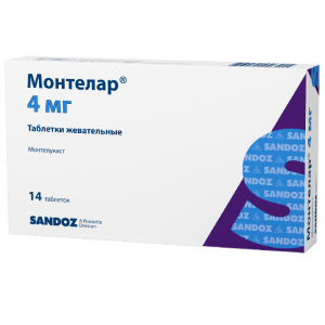 Купить  Монтелар таблетки жев 4мг №14