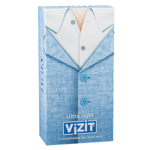 Vizit Ultra Light 12 шт презервативы ультратонкие Купить Vizit Ultra Light 12 шт презервативы ультратонкие