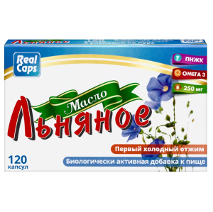 Купить  Масло Льняное Реалкапс 250 мг 120 шт капсулы