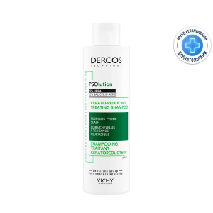 Купить  Vichy Dercos PSOlution шампунь кераторегулирующий для кожи склонной к псориазу, 200 мл