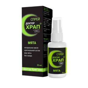 Доктор Храп Экс спрей 60мл мята Купить Доктор Храп Экс спрей 60мл мята