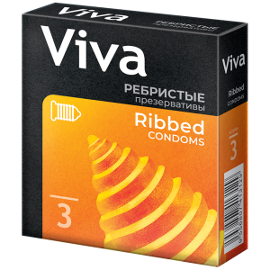Viva презервативы ребристые 3 шт. Купить Viva презервативы ребристые 3 шт.