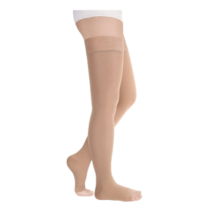 Купить  Крейт Luomma Idealista KR-393W чулки 2 компрессии размер L широкое бедро открытый носок  цвет карамель