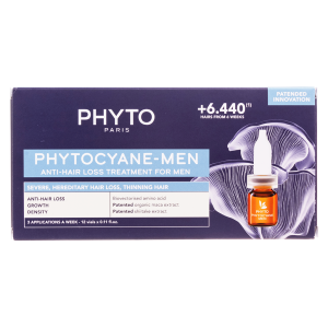 Купить  Phytosolba phytocyane-men сыворотка 3,5 мл 12 шт  против выпадения волос для мужчин