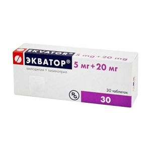Купить  Экватор таблетки 5мг+20мг №30