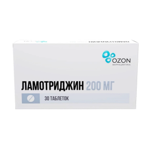 Купить  Ламотриджин 200 мг 30 шт таблетки