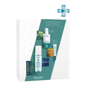 Купить  Vichy набор Slow Age крем укрепляющий 50 мл + уход для глаз 15 мл + Purete Thermale пенка очищающая 150 мл