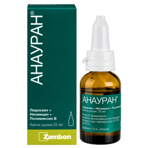 Купить  Анауран 25 мл капли ушные
