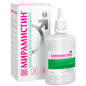Купить  Мирамистин 0,01 % 50 мл раствор для местного применения в комплекте с аппликатором урологическим
