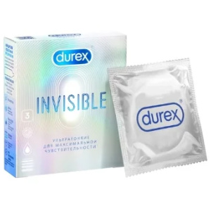 Купить  Durex Invisible презервативы ультра тонкие 3 шт.