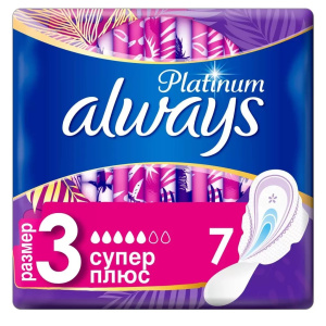 Купить  Always Прокладки гигиенические Platinum Collection Super Plus Single, 7 шт