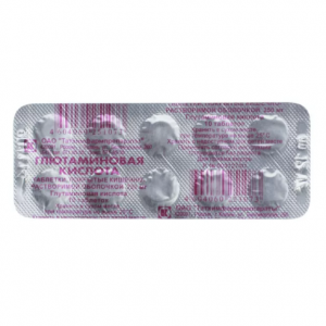 Глютаминовая к-та таблетки по 250мг №10 Купить Глютаминовая к-та таблетки по 250мг №10