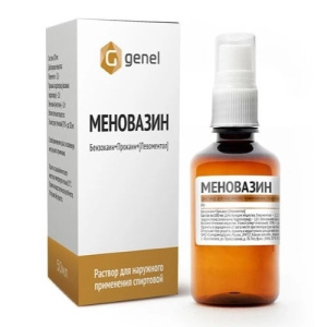 Купить  Меновазин р-р д/наруж примен спирт фл полим с расп 40мл