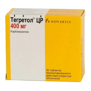 Купить  Тегретол ЦР  таблетки по пролонг  400мг №30