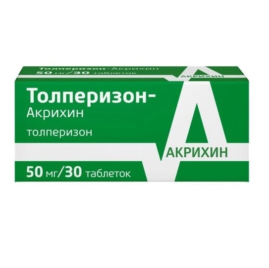 Купить Толперизон-Акрихин таб ппо 50мг №30