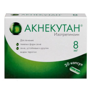 Купить  Акнекутан капсулы 8мг №30